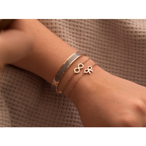 Infinity Armband Meisje Rose Goud Kleurig