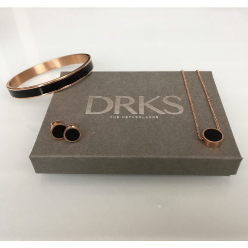 DRKS Must-have Bangle Rosé Goud Kleurig/Zwart