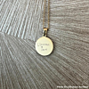 gouden ketting met handschrift