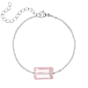 Armband met roze steen 