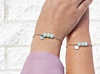 Charming bracelet in het mint bi