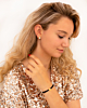 Armband satin heart met gravering goudkleurig