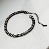 Heren armband chain zwart