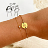 Gouden armband met tekening