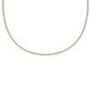 Tennis necklace goud kleurig