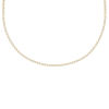 Opal tennis necklace goudkleurig