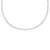 Tennis necklace oval 