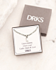 zilveren ketting met sparkle in DRKS sieradendoosje