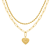 Lovely double necklace goldplated