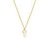 Cross necklace goldplated