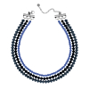 Ketting met parels blauw