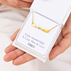 Gouden ketting met gravering in eigen handschrift