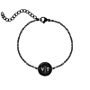 Graveerbare Armband Rond kleur zwart