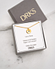 Gouden kinder ketting met letter