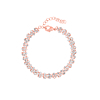 Crystal elegance armband rose goud kleurig