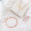 Ketting rose goud uit sparkle set