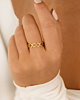 Cute symbols ring goudkleurig