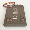 DRKS Must-have Ketting rosé goud kleurig/grijs