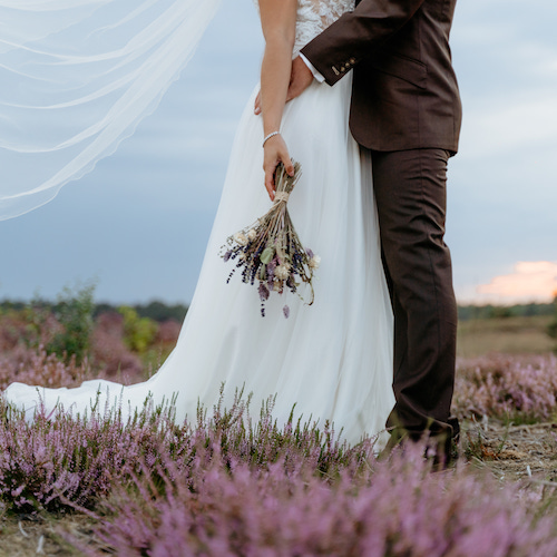 Wedding shoot op de heide!