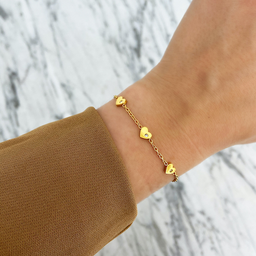 New: Shiny hartjes armband en ketting!