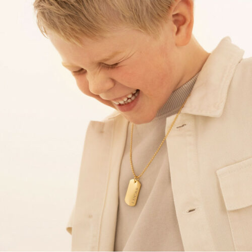 Een dog tag ketting voor jouw little one!